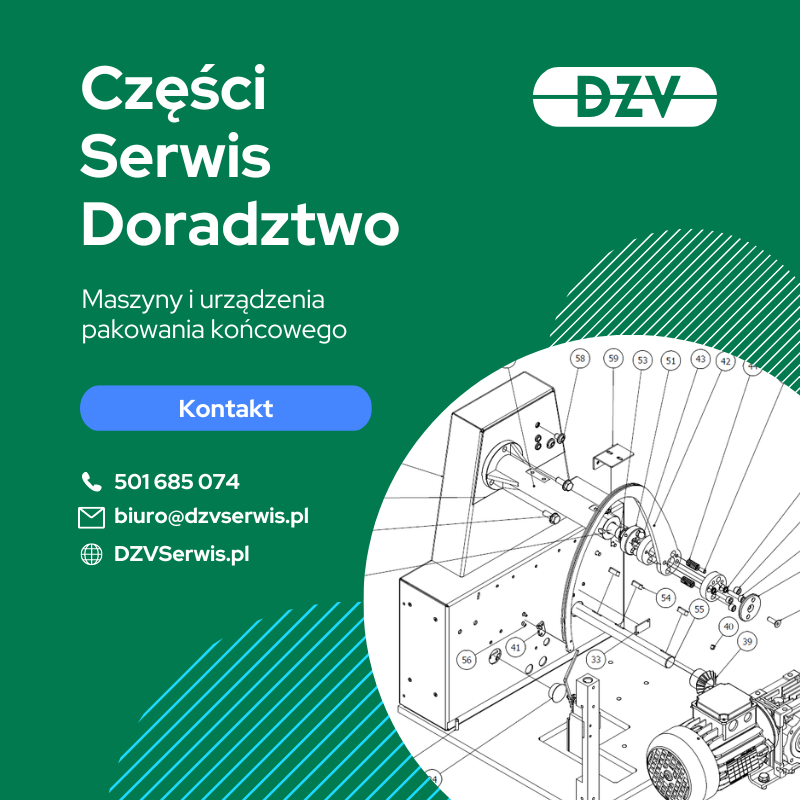 DZV Serwis. Serwis maszyn pakujących, wynajem, maszyny i urządzenia używane